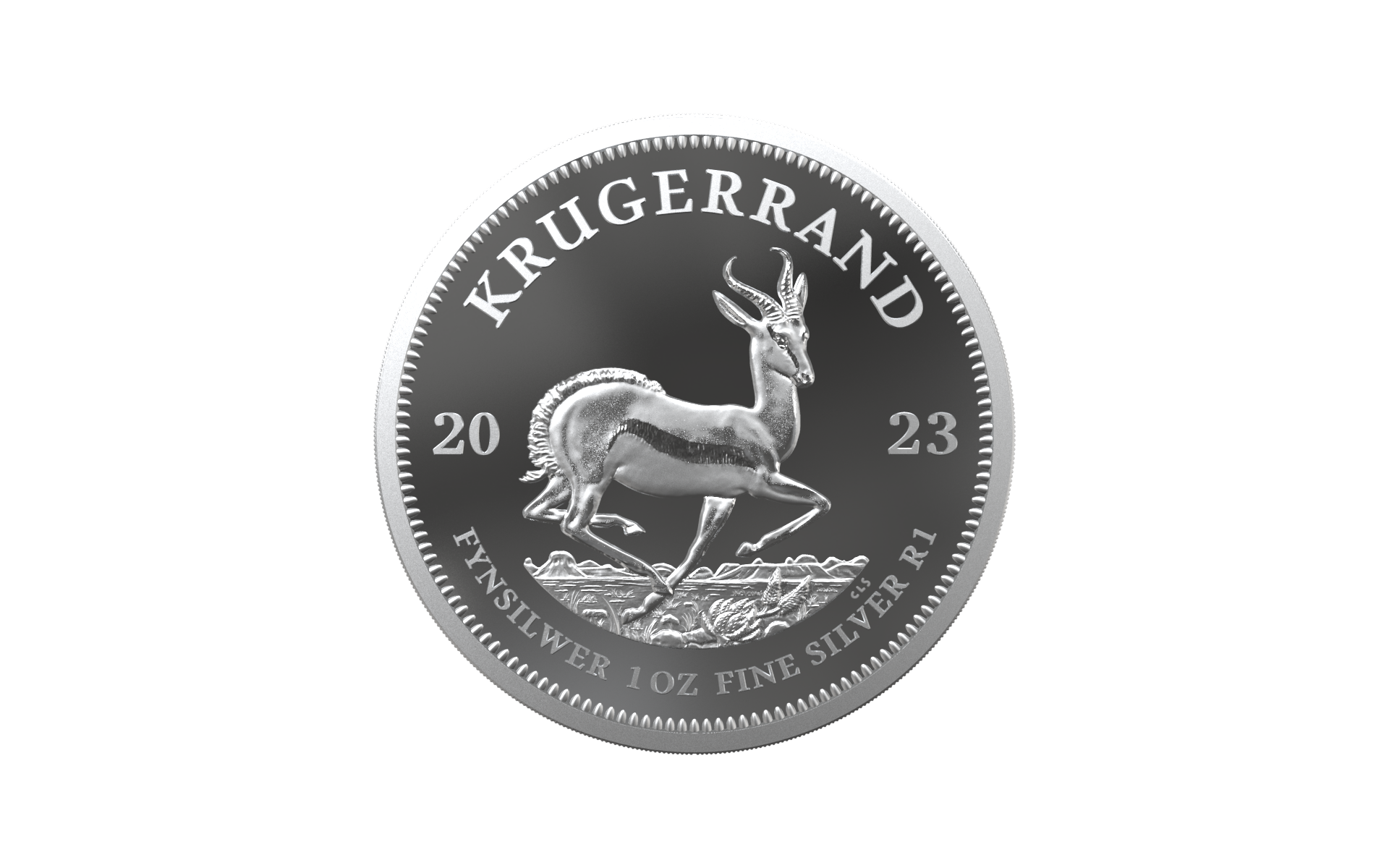 2023 Krugerrand Proof 1oz Silver Rev
